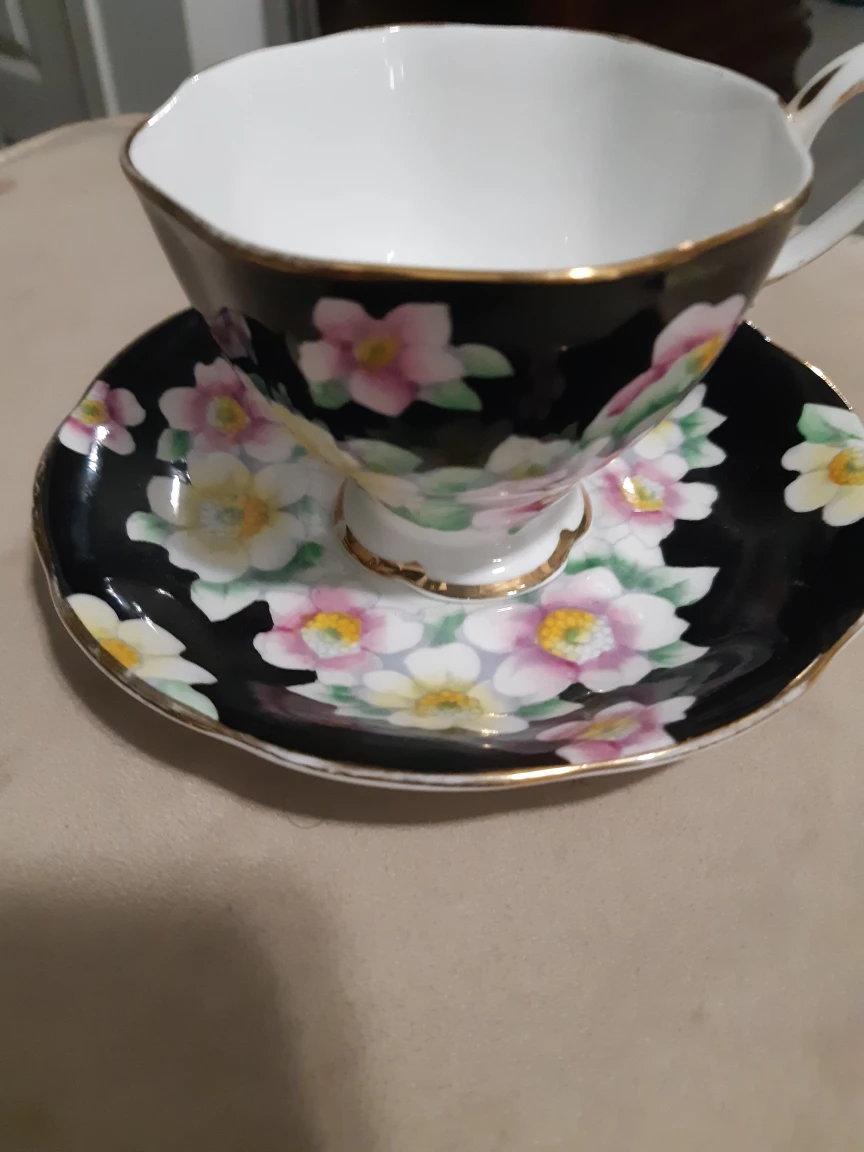 Royal Albert Crown China Teacup and Saucer Set