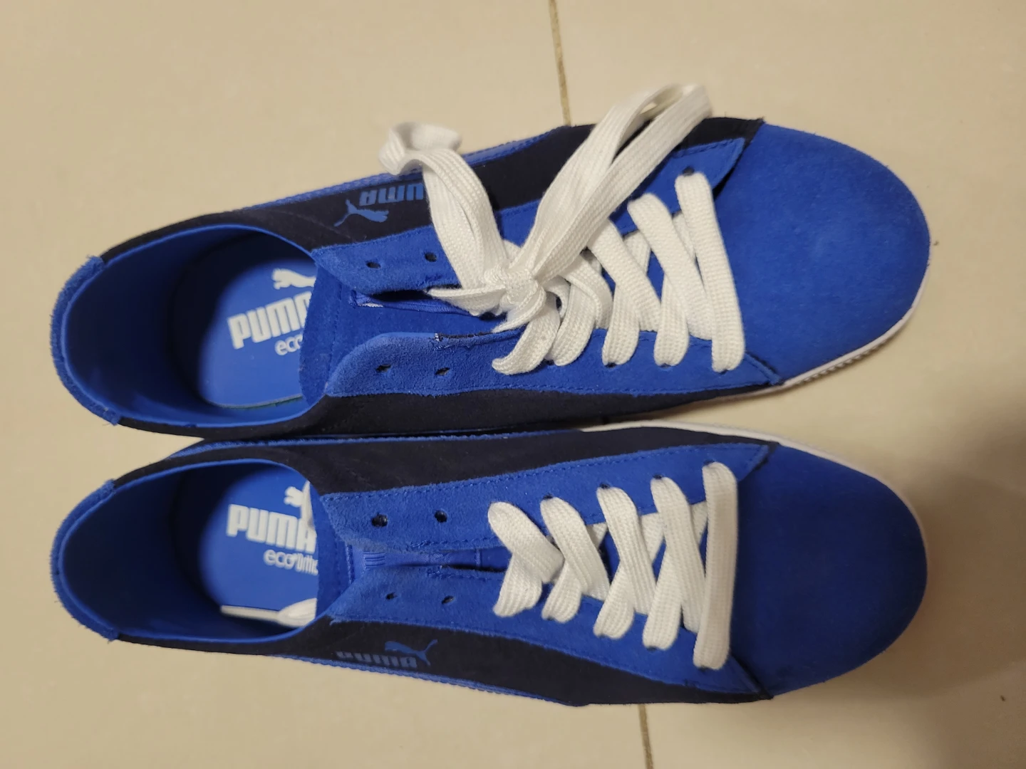 Puma Blue Suede Sneakers