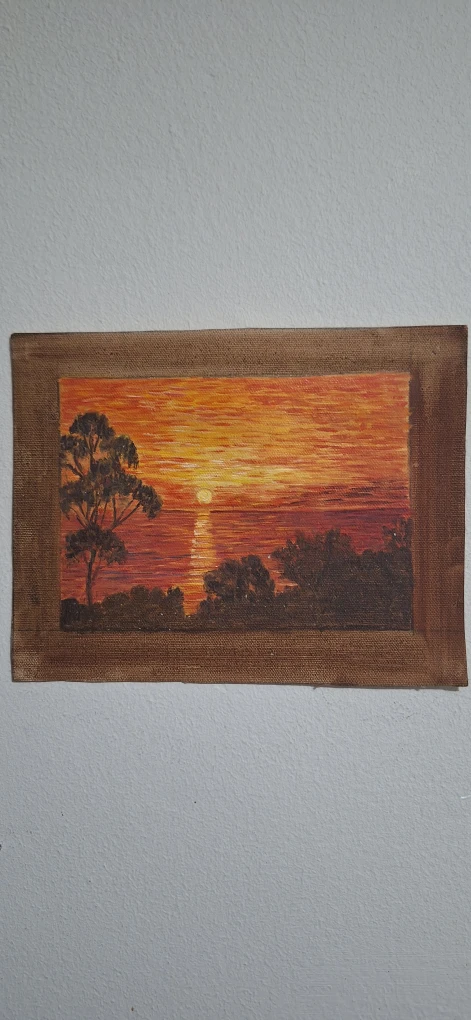 Sunset Landscape Oil Painting