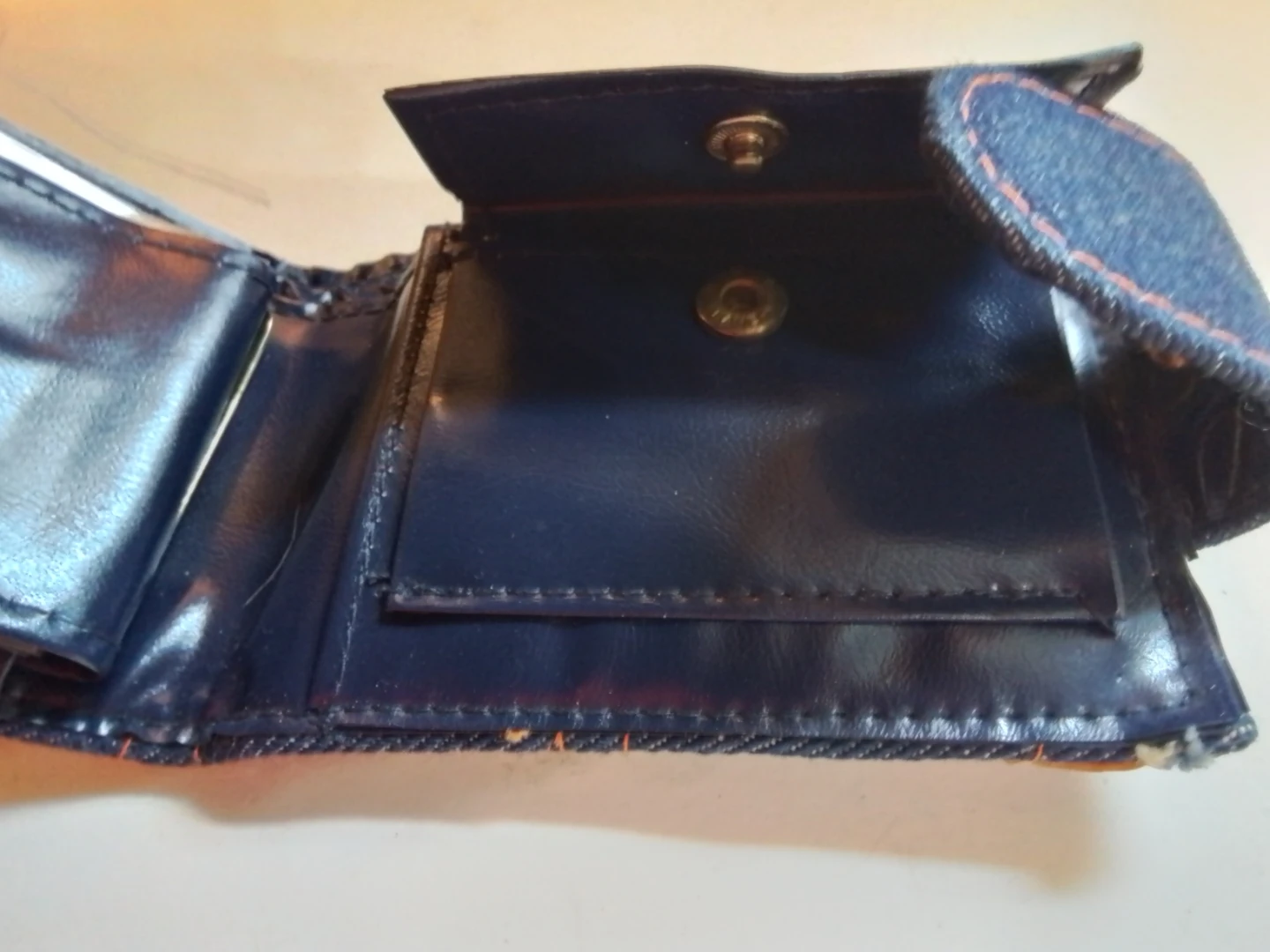 Vintage Utility Denim Bifold Wallet - photo 4
