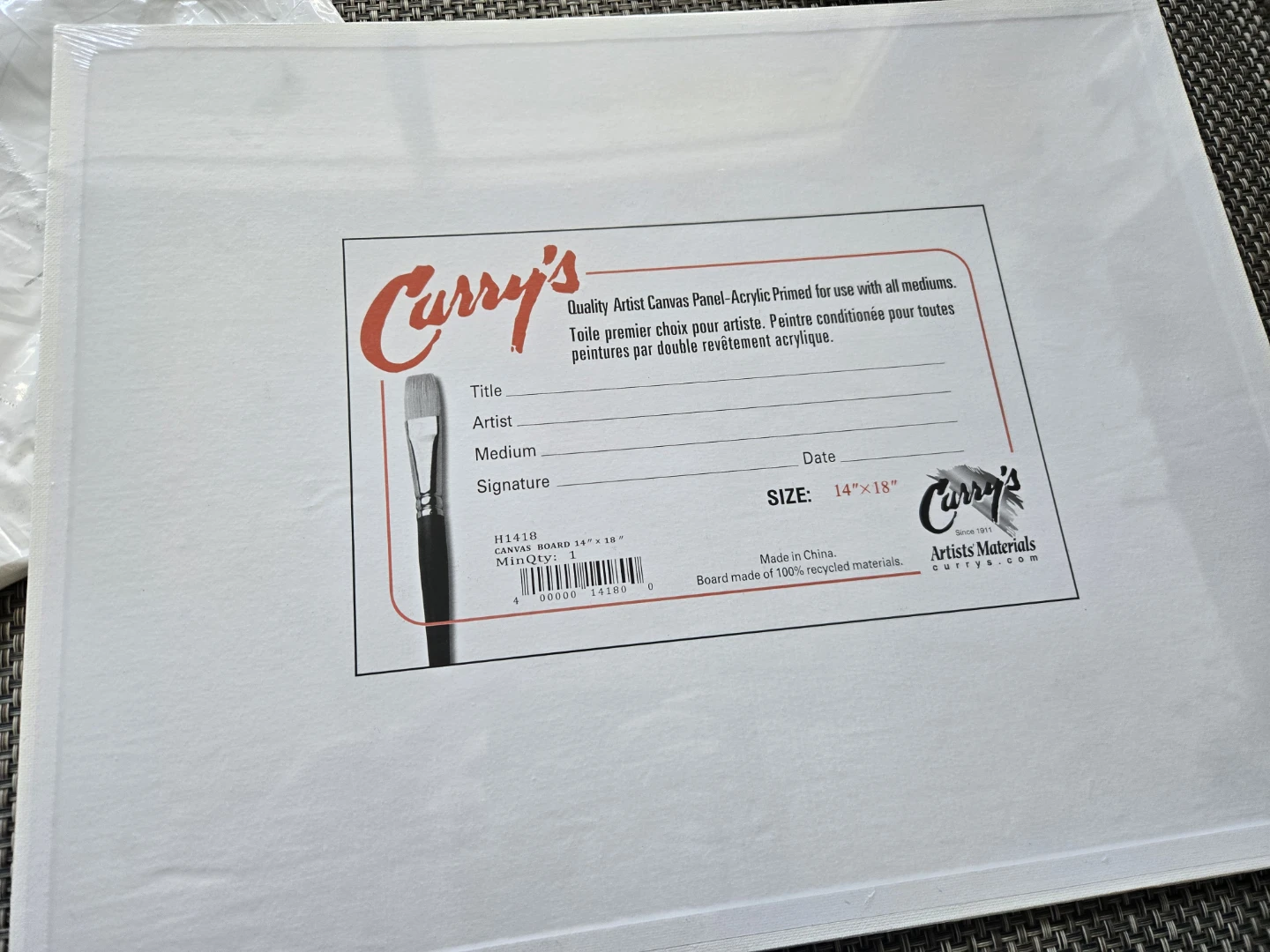 Curry's Artist Canvas Panel 14" x 18" (2 Pack) - photo 2