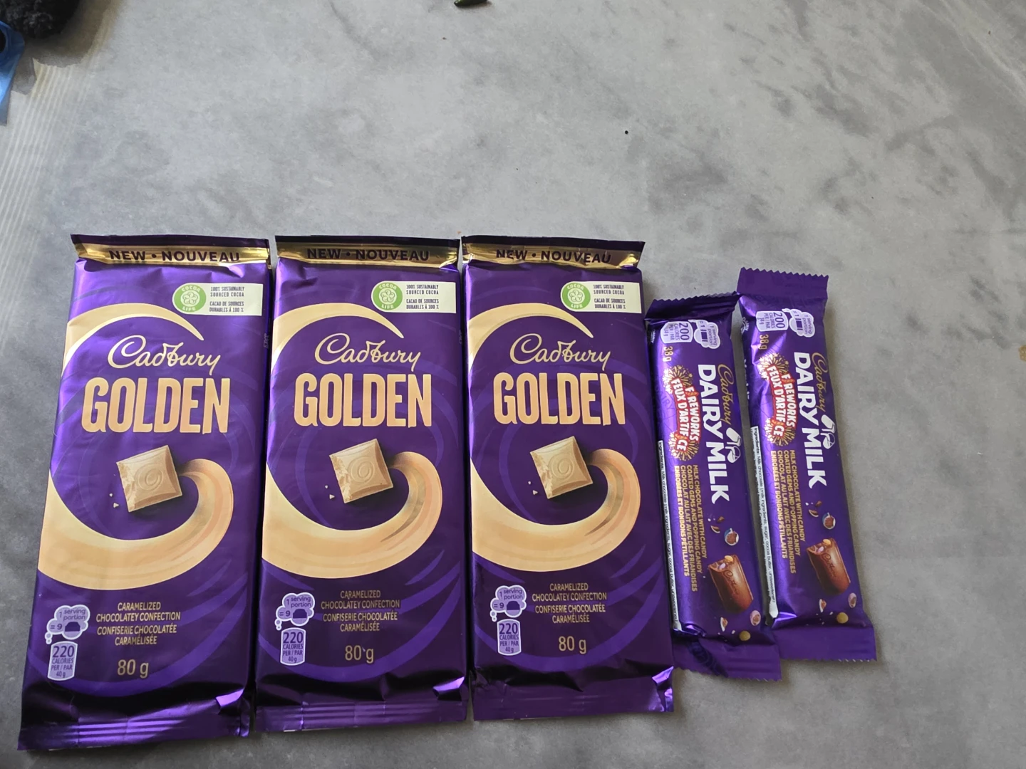 Cadbury Golden & Dairy Milk Chocolate Bars