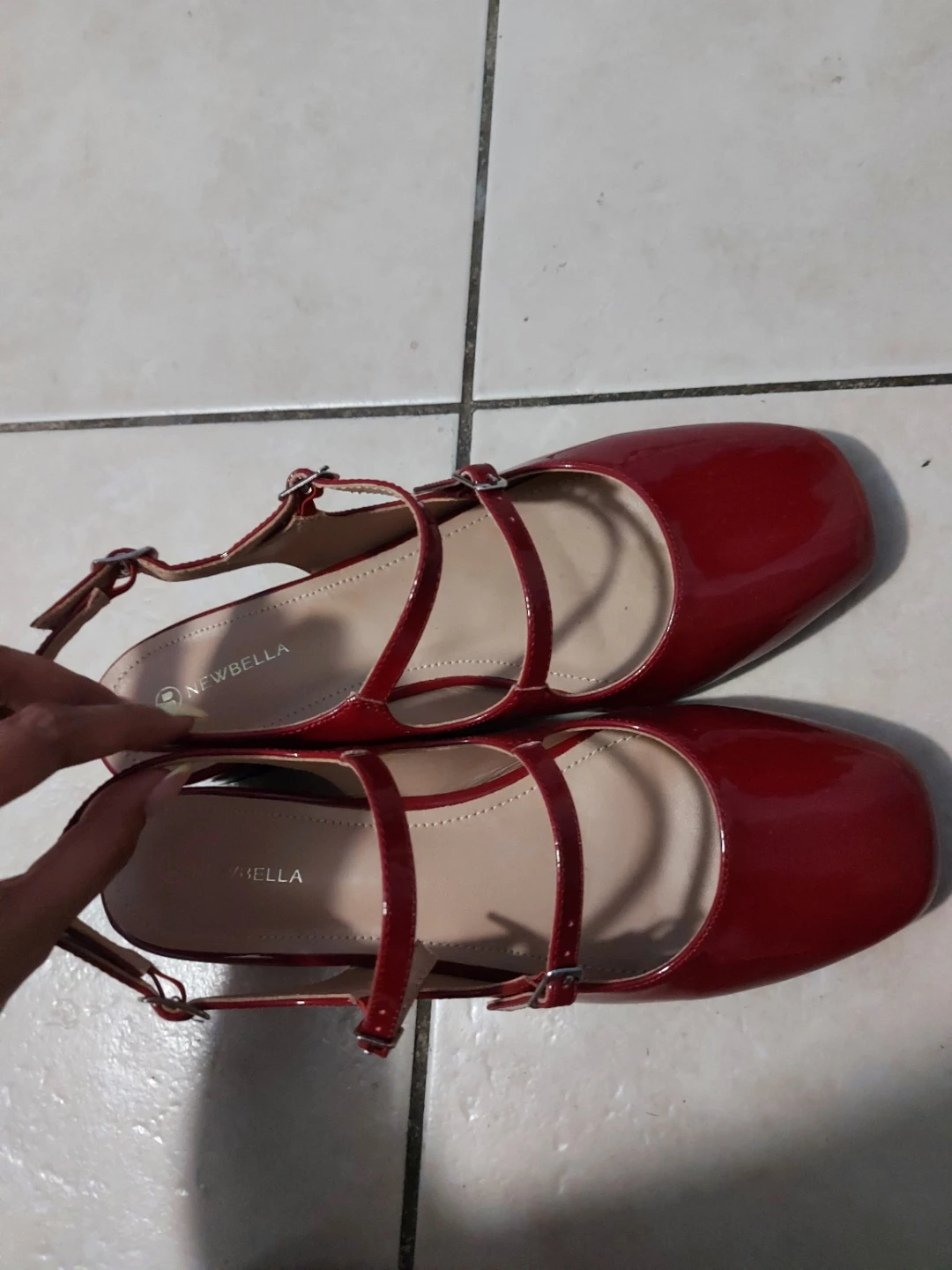 NEWBELLA Red Patent Mary Jane Flats - photo 3