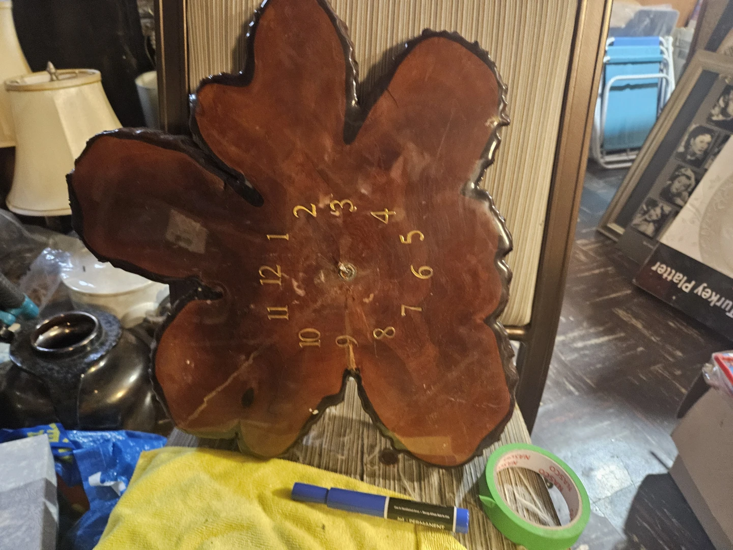 Wooden Live Edge Clock - photo 4