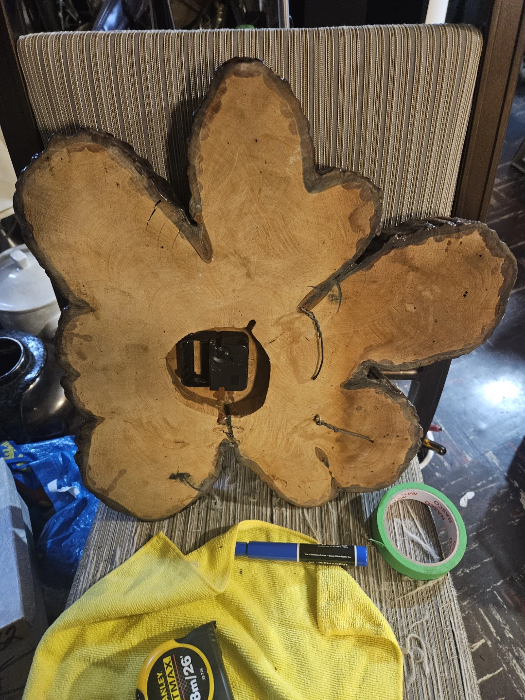 Wooden Live Edge Clock - photo 5