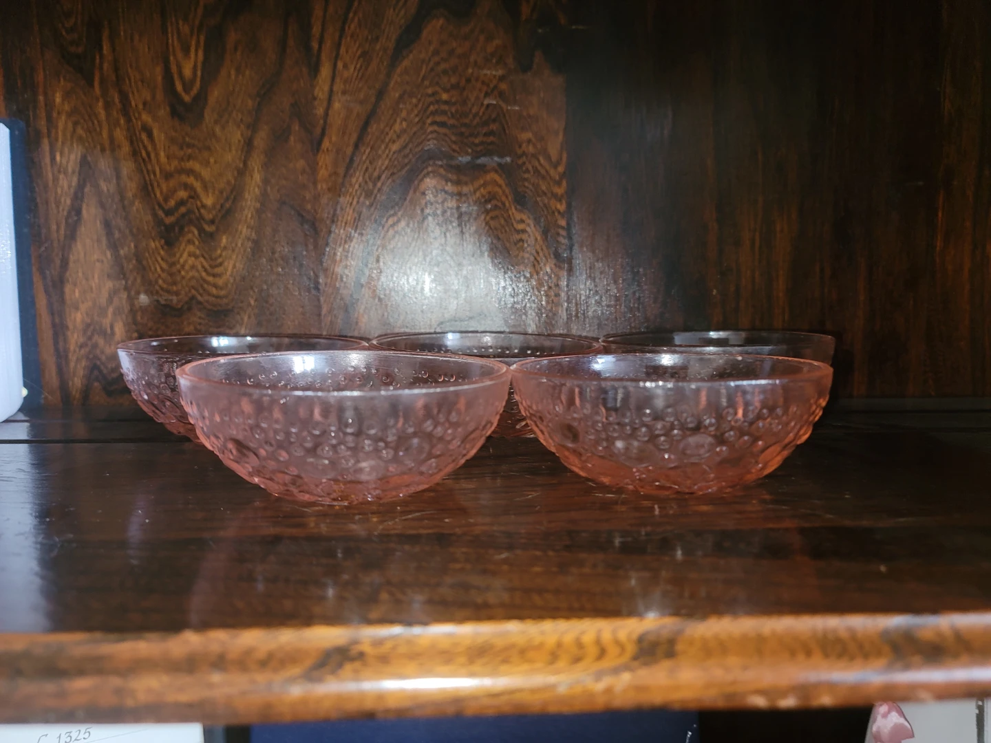 Set of 5 Pink Glass Bowls - photo 2