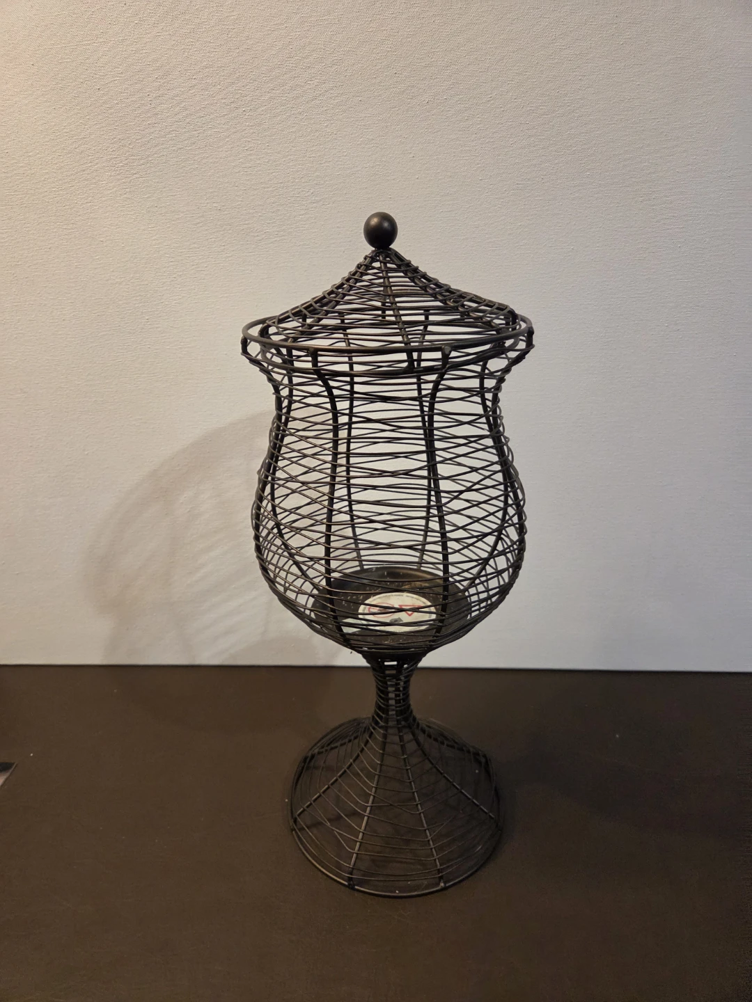PartyLite Wire Candle Holder with Lid