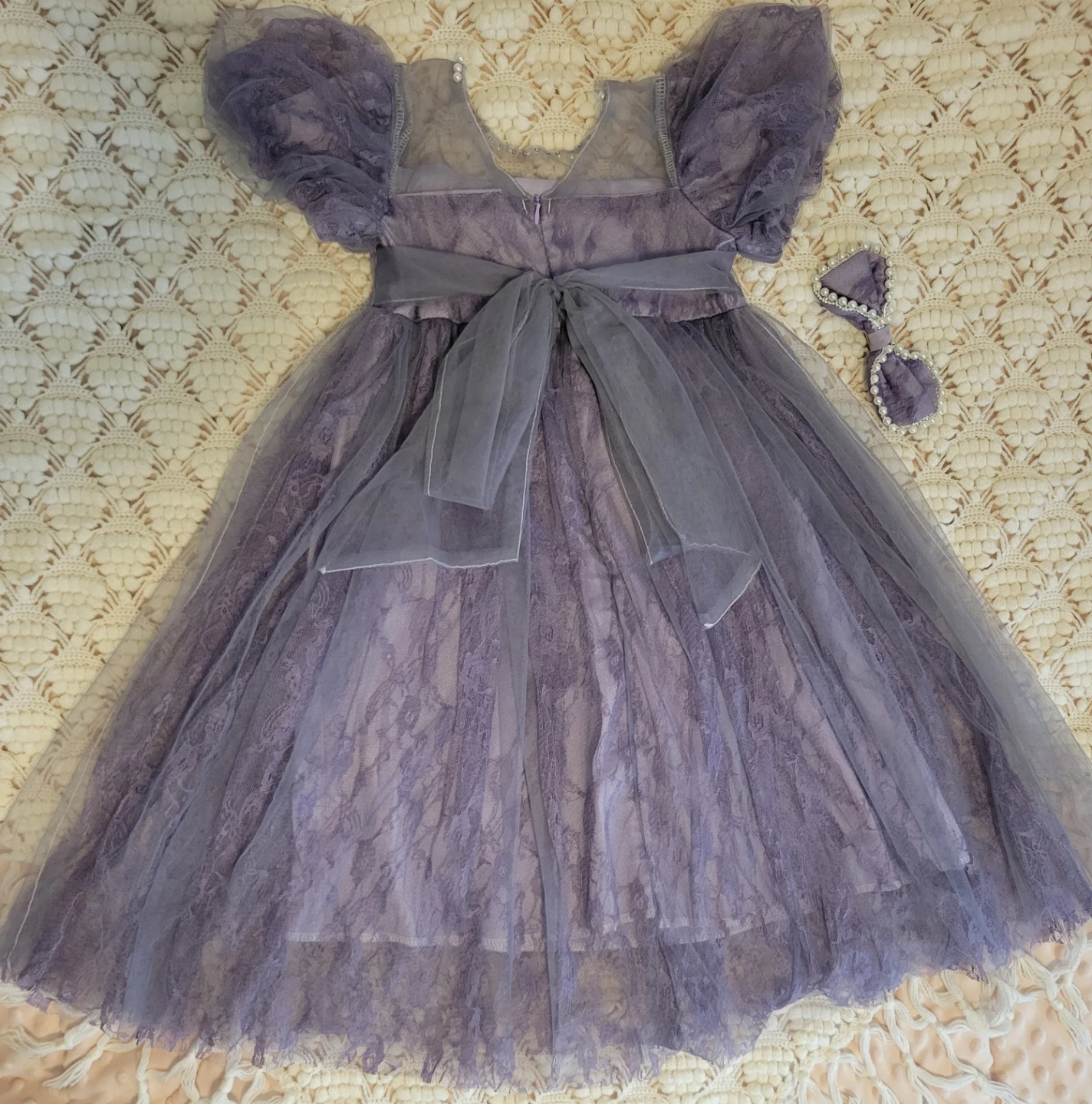 💜 Robe violette élégante pour fille – Taille 4 ans 👗✨ - photo 2