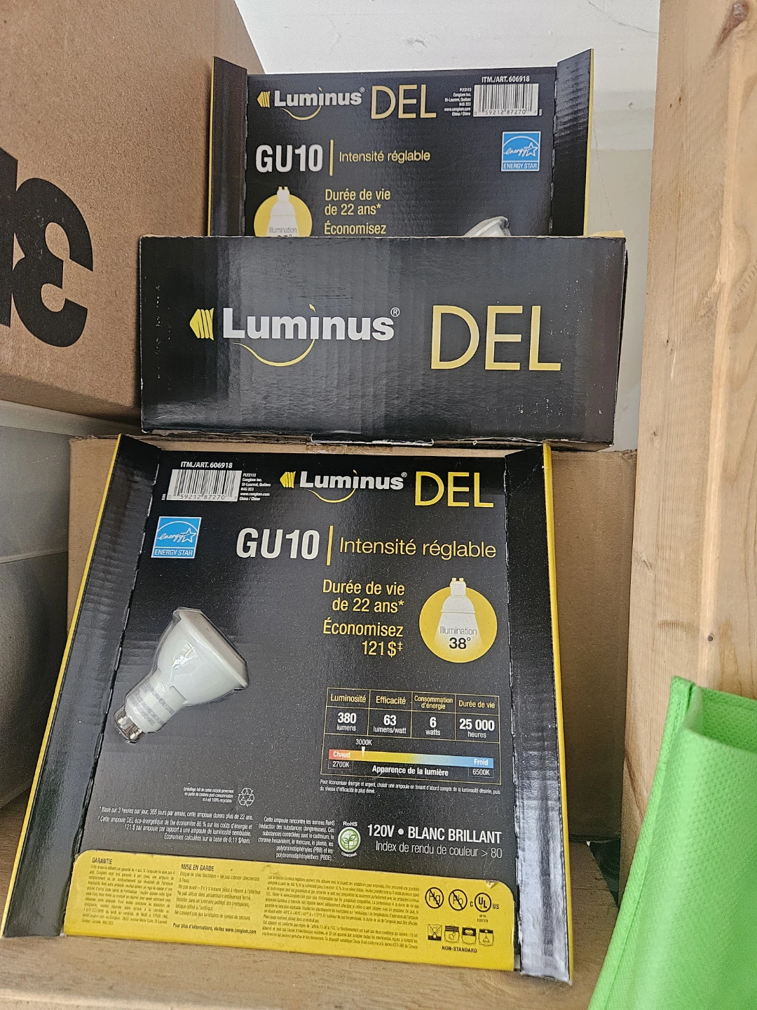 Luminus DEL GU10 Dimmable LED Bulbs (12-Pack)