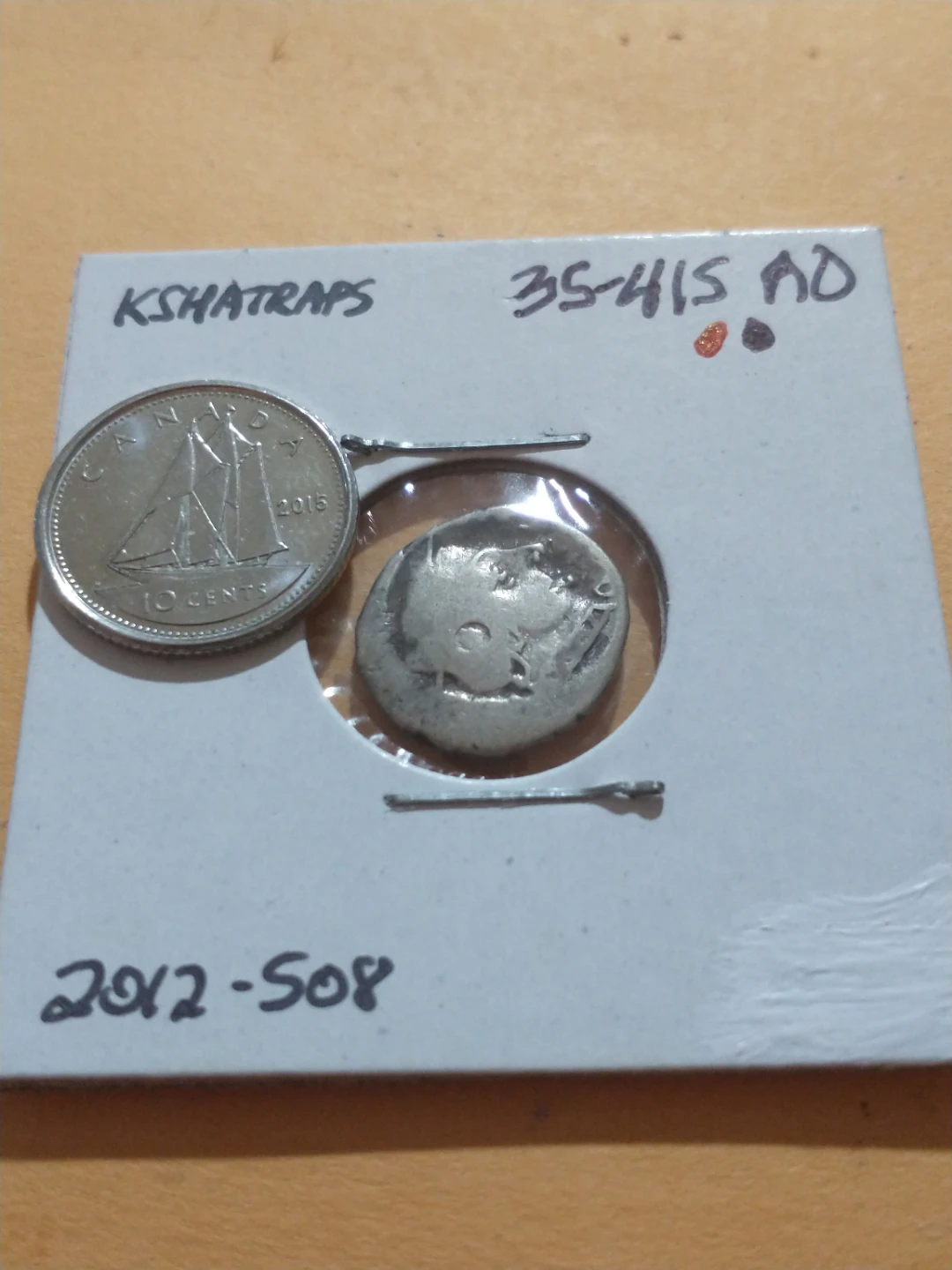 35-415 AD Kshatraps (Western Satraps) Ancient Silver Drachm #508 - photo 3