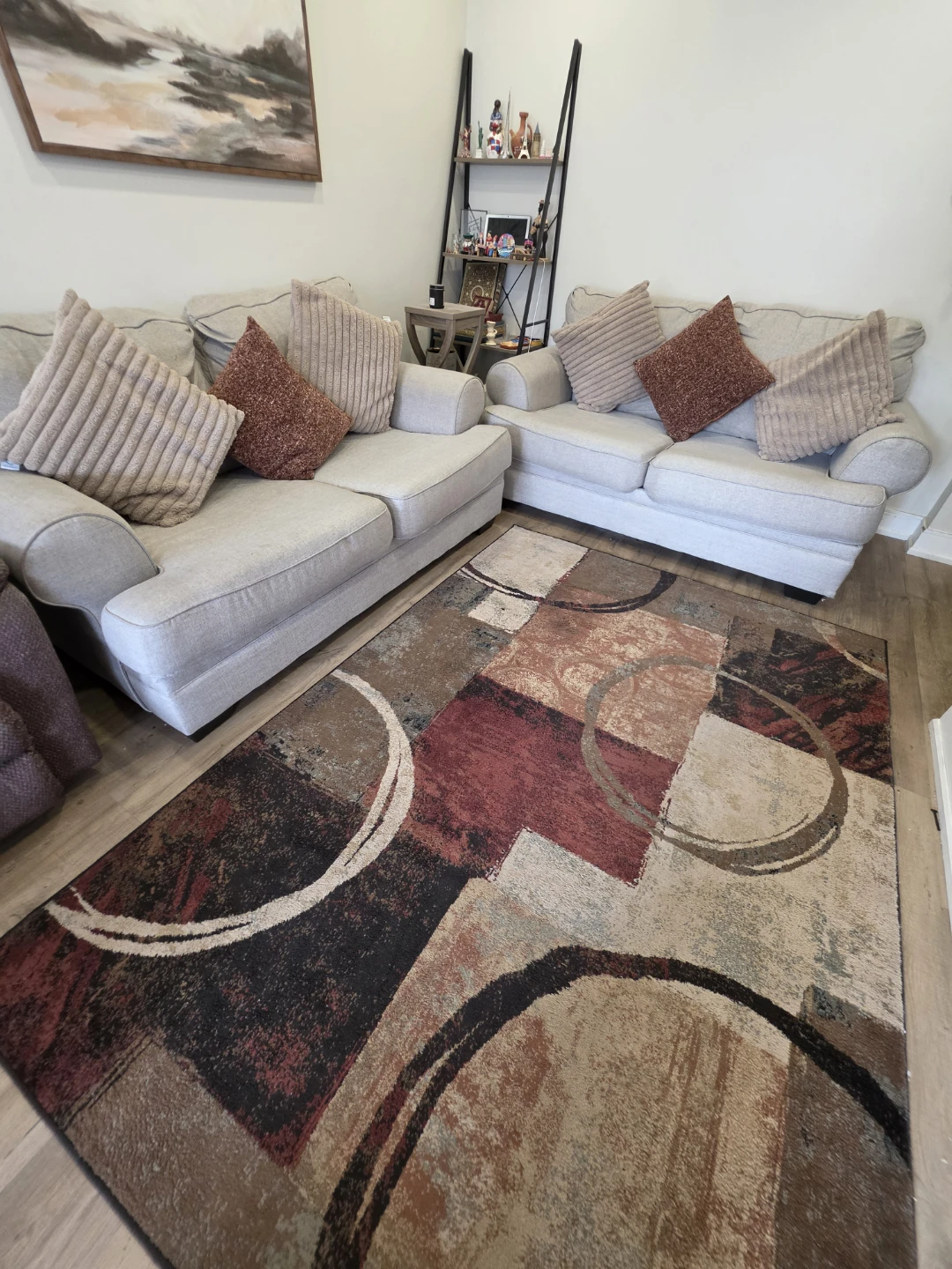 Modern Abstract geometric Area Rug - photo 2