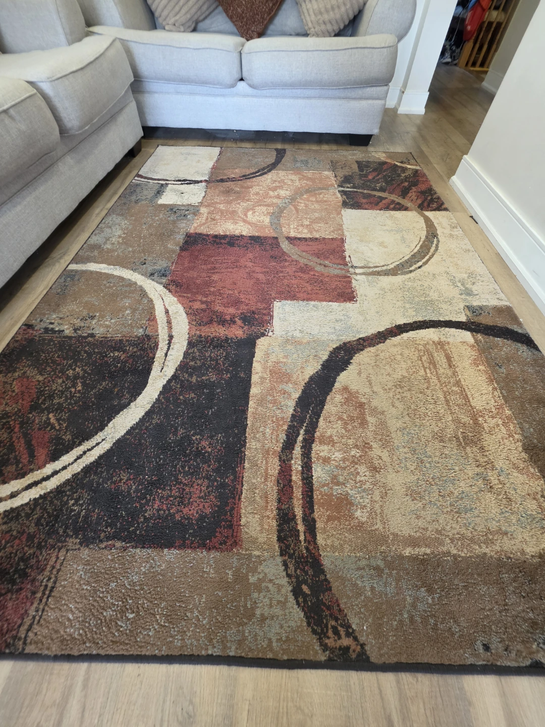 Modern Abstract geometric Area Rug