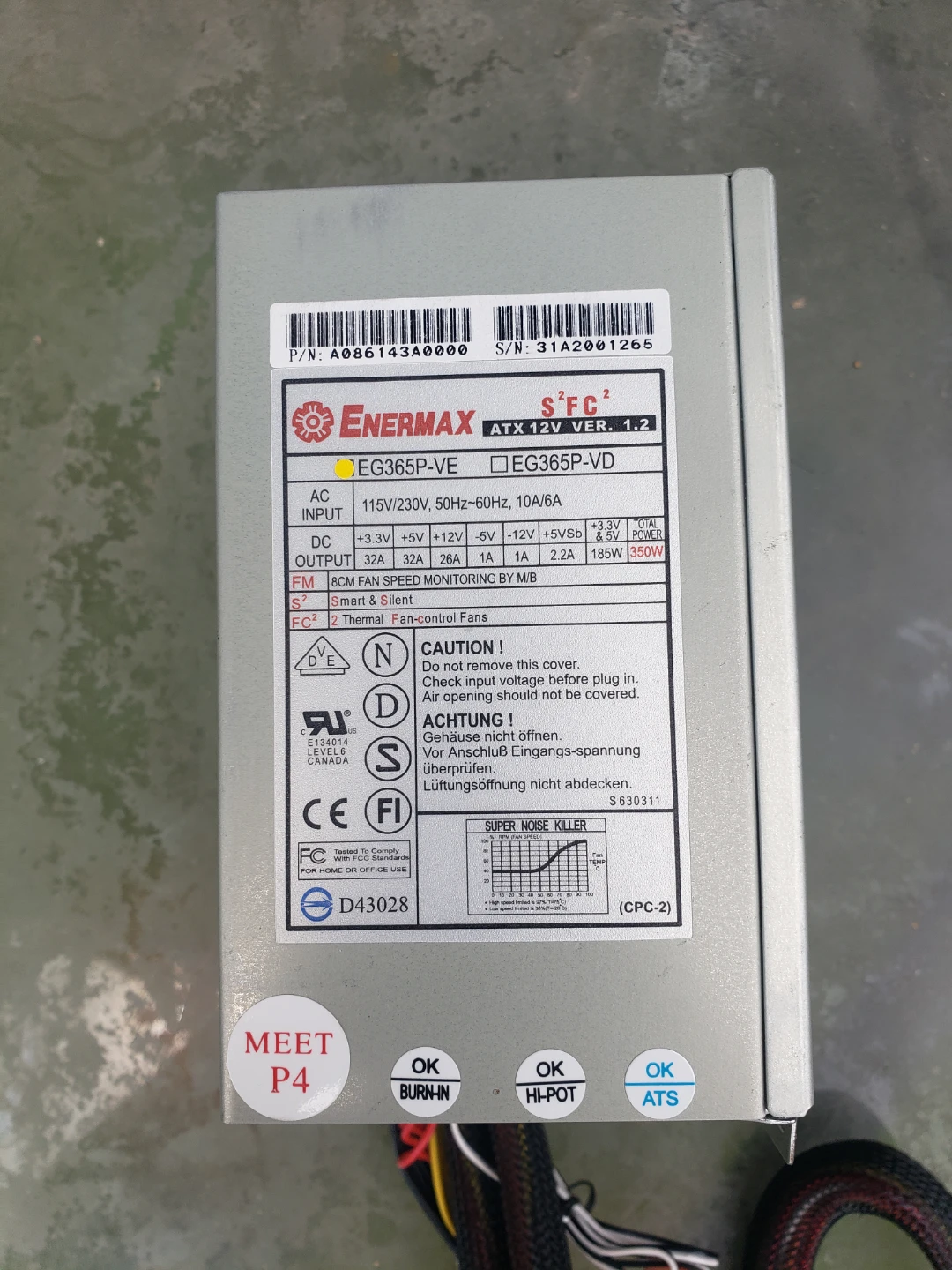 Enermax EG365-VE Power Supply Unit