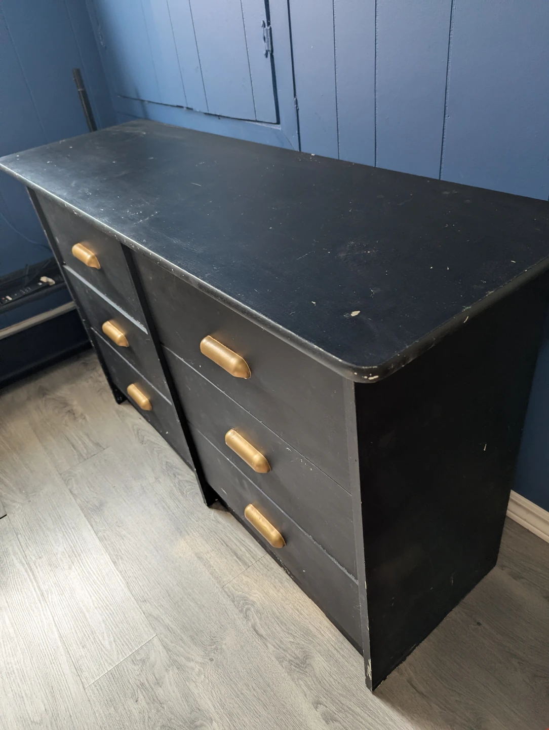 Black Dresser with Gold Handles - photo 3