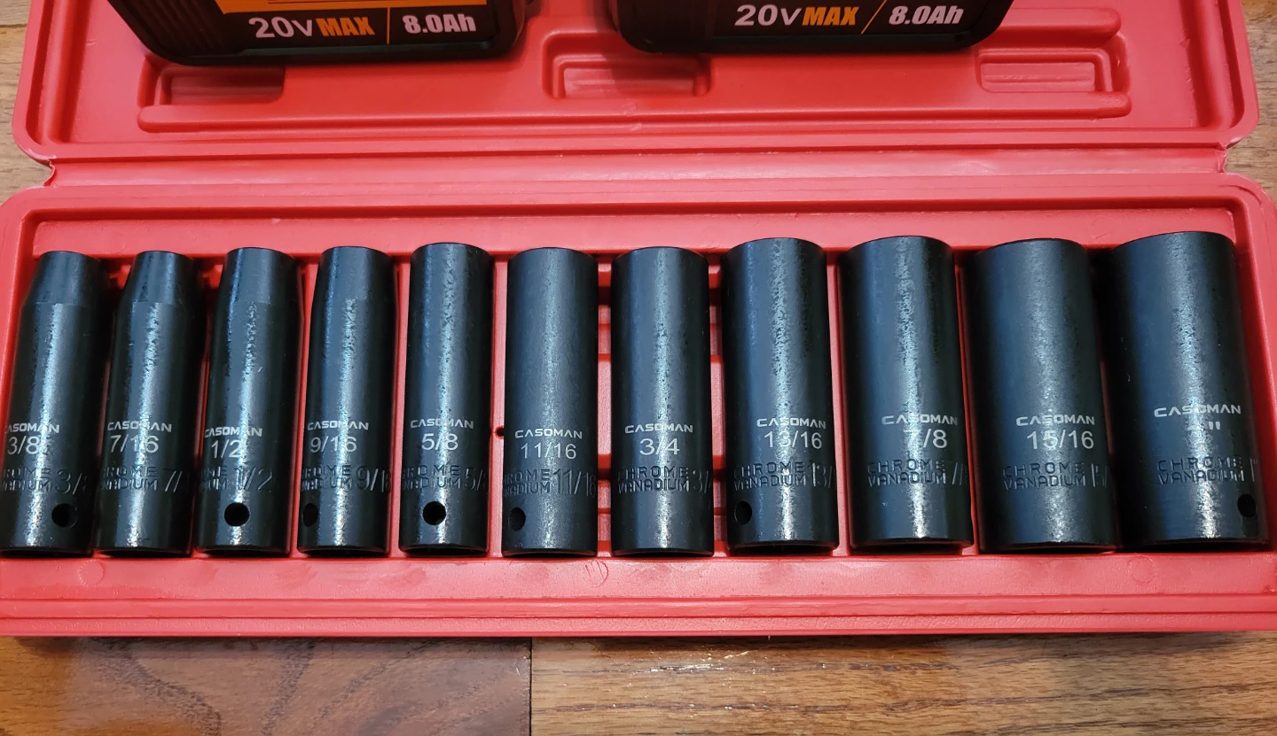 NEW Impact Wrench Set with 11 SAE Sockets - photo 2