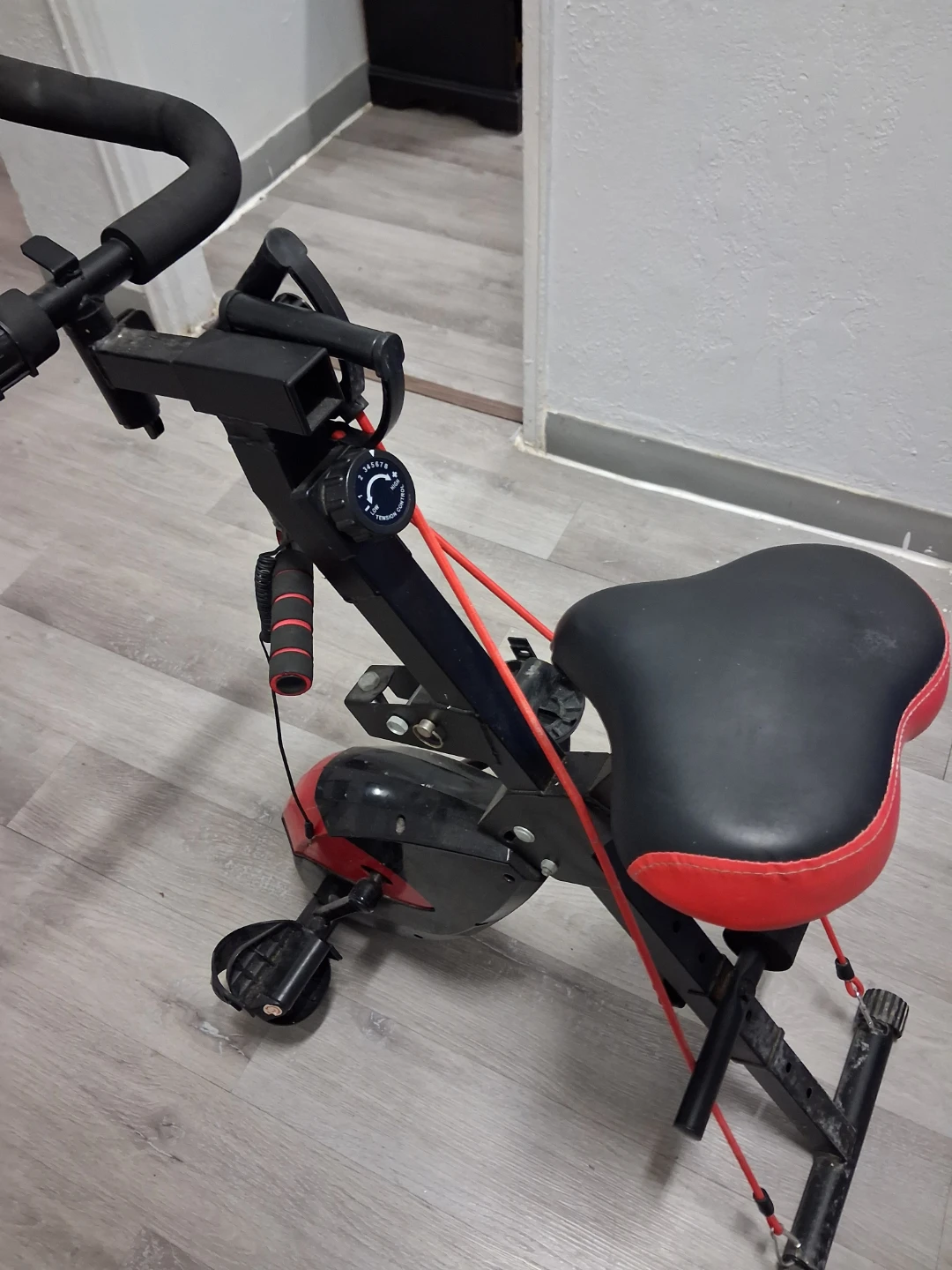 Stationary Exercise Bike with Tension Control