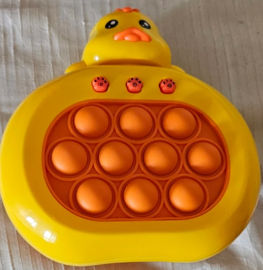 Yellow Duck Pop-It Fidget Toy with and Sounds