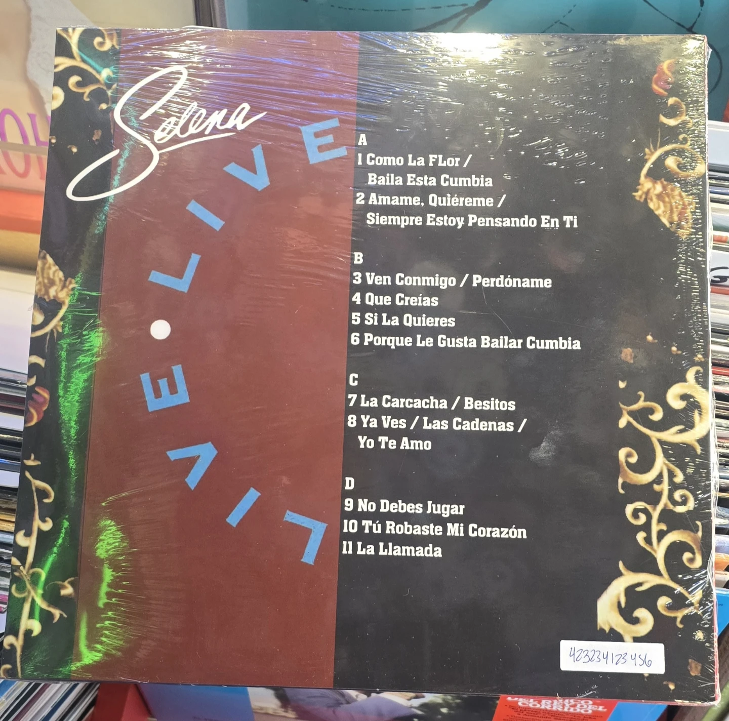Selena Live Vinyl Record Album - photo 2