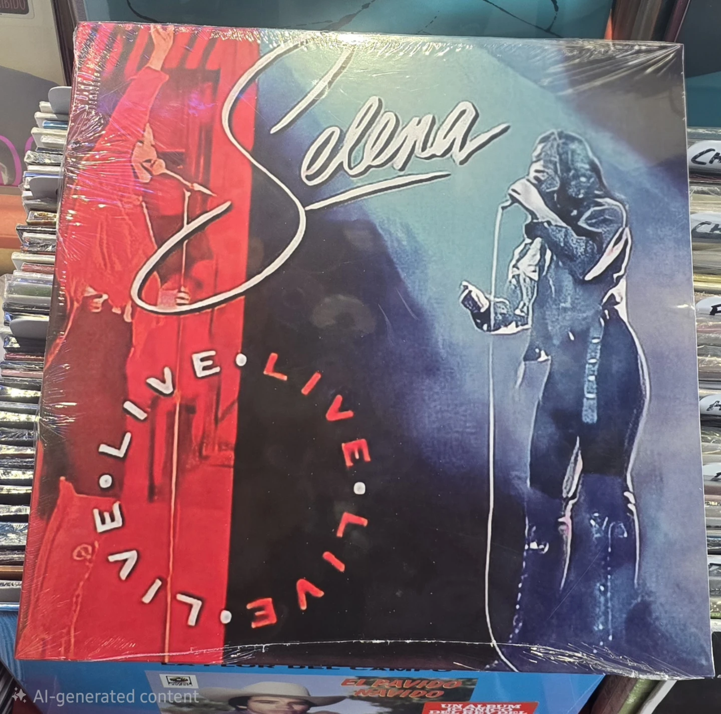 Selena Live Vinyl Record Album - photo 3