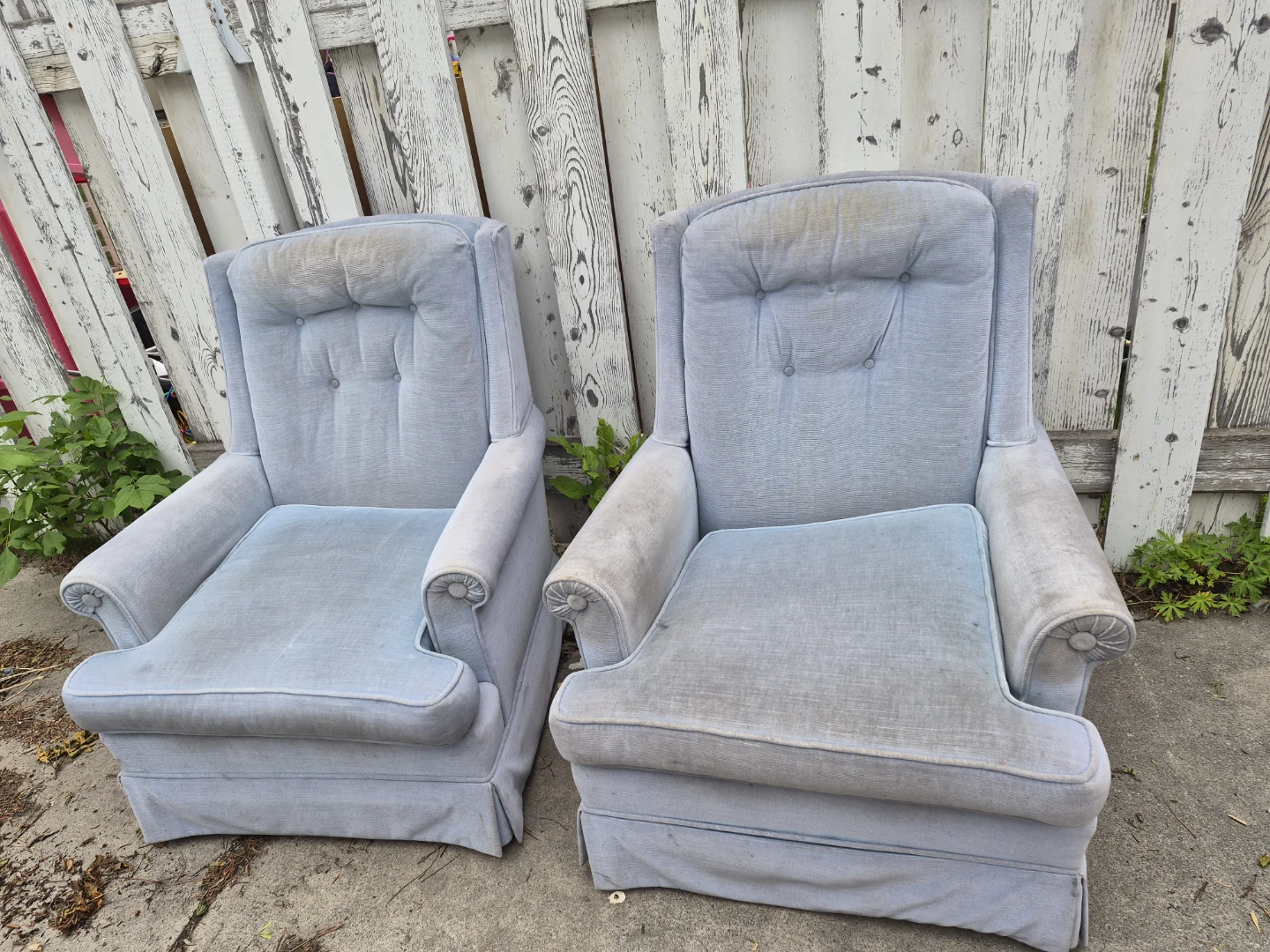 Pair of Light Blue Armchairs
