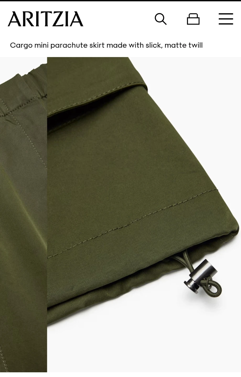 Aritizia (The Group by Babaton) Cargo Mini Parachute Skirt - photo 4