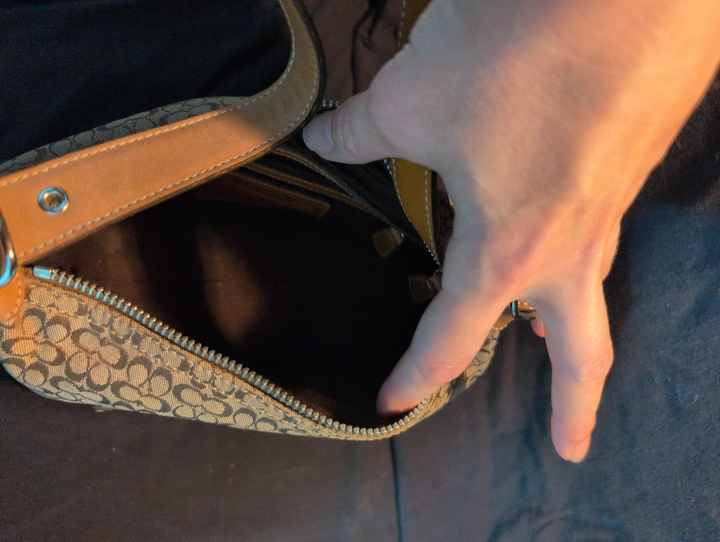 Coach Signature C Monogram Shoulder Bag - photo 4