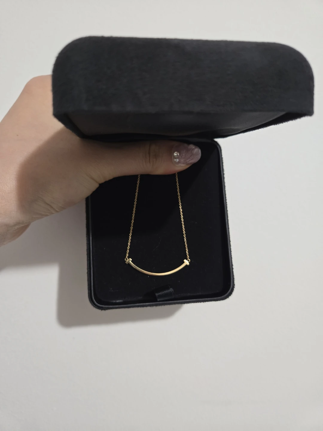 Tiffany & Co. Rosegold Smile Pendant Necklace