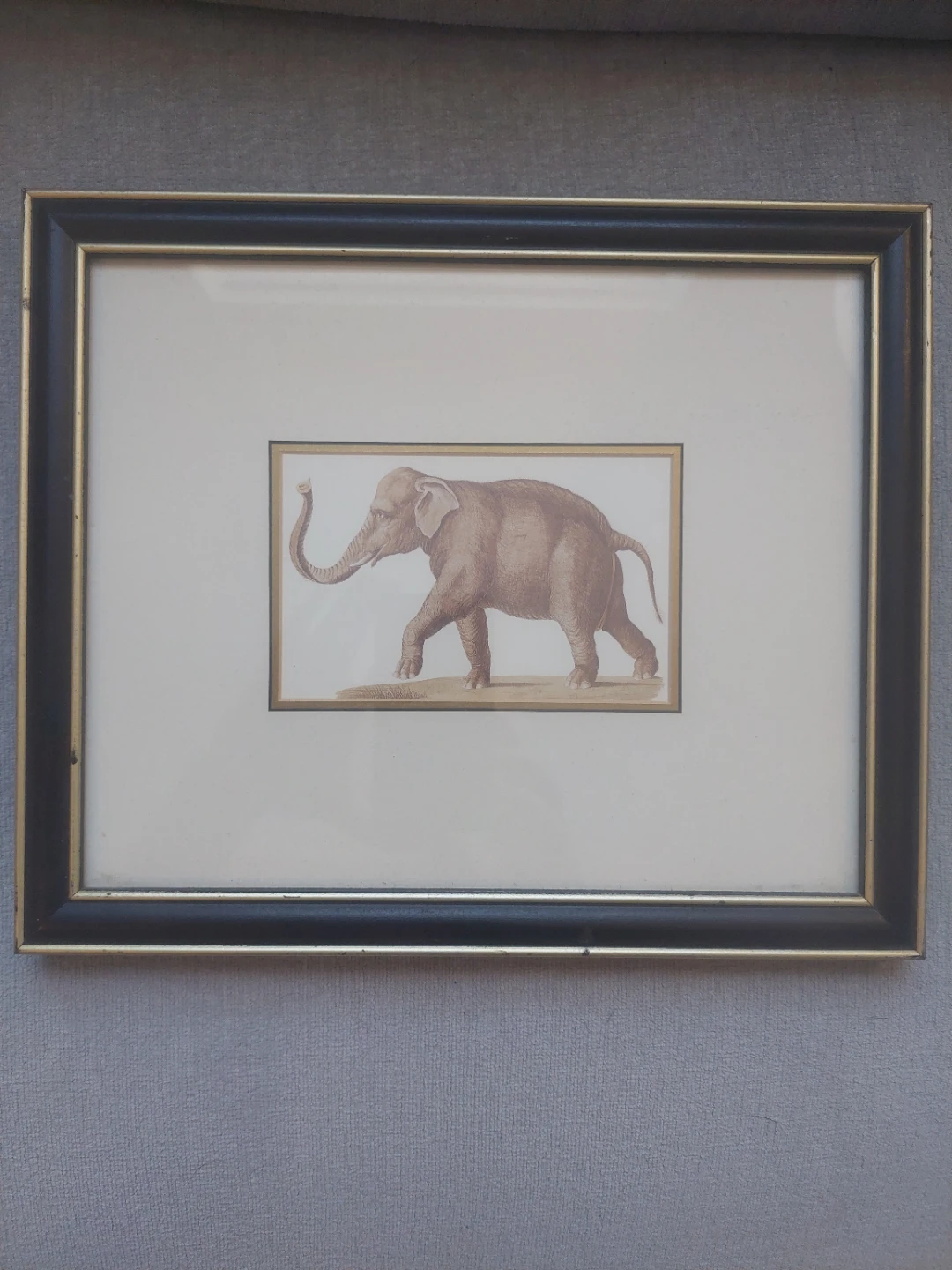 Framed Elephant Print 10.5" x  12.5" - photo 2