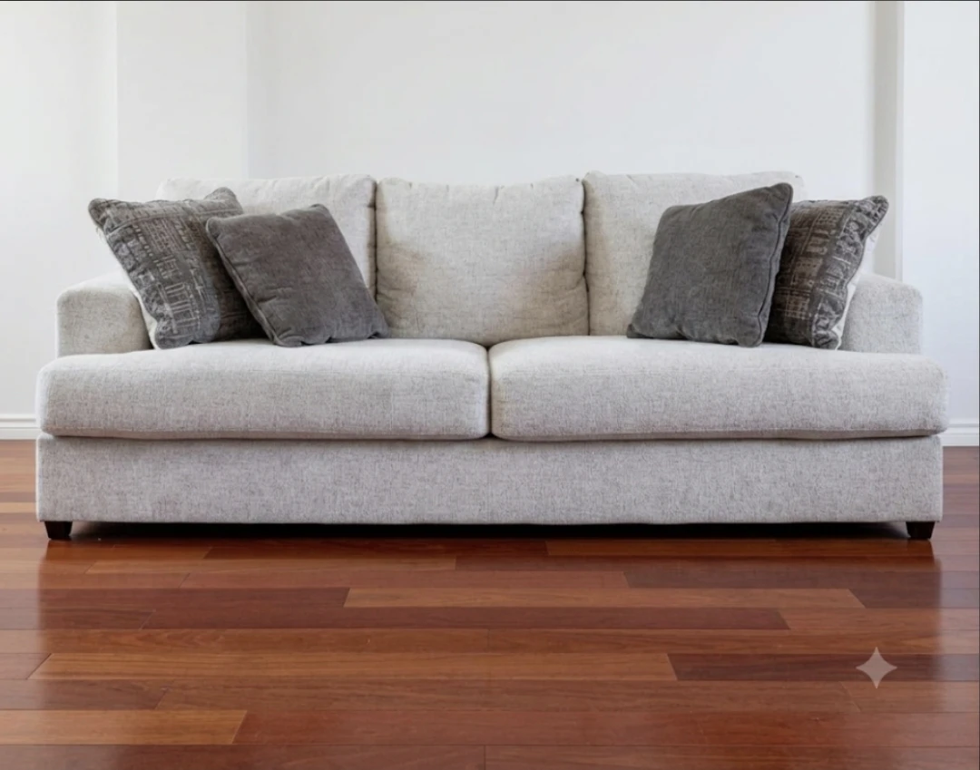 Light Grey Sofa and Loveseat Set