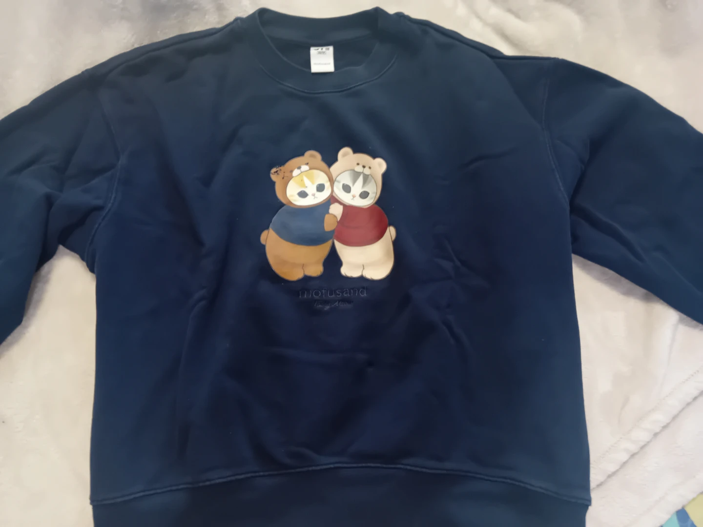 UNIQLO Blue Mofusand Crewneck Sweatshirt