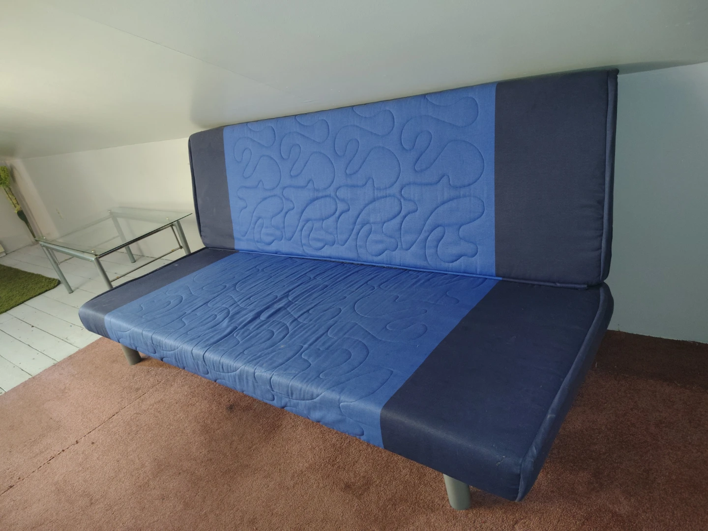 Blue Futon Sofa