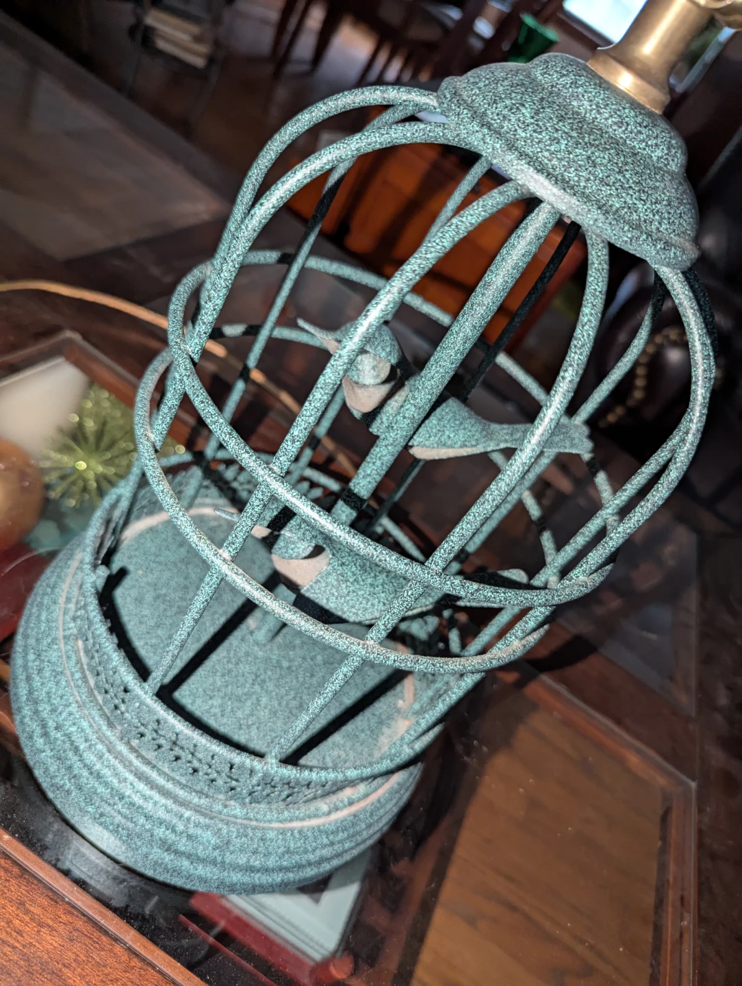 Vintage Birdcage Lamp - photo 4