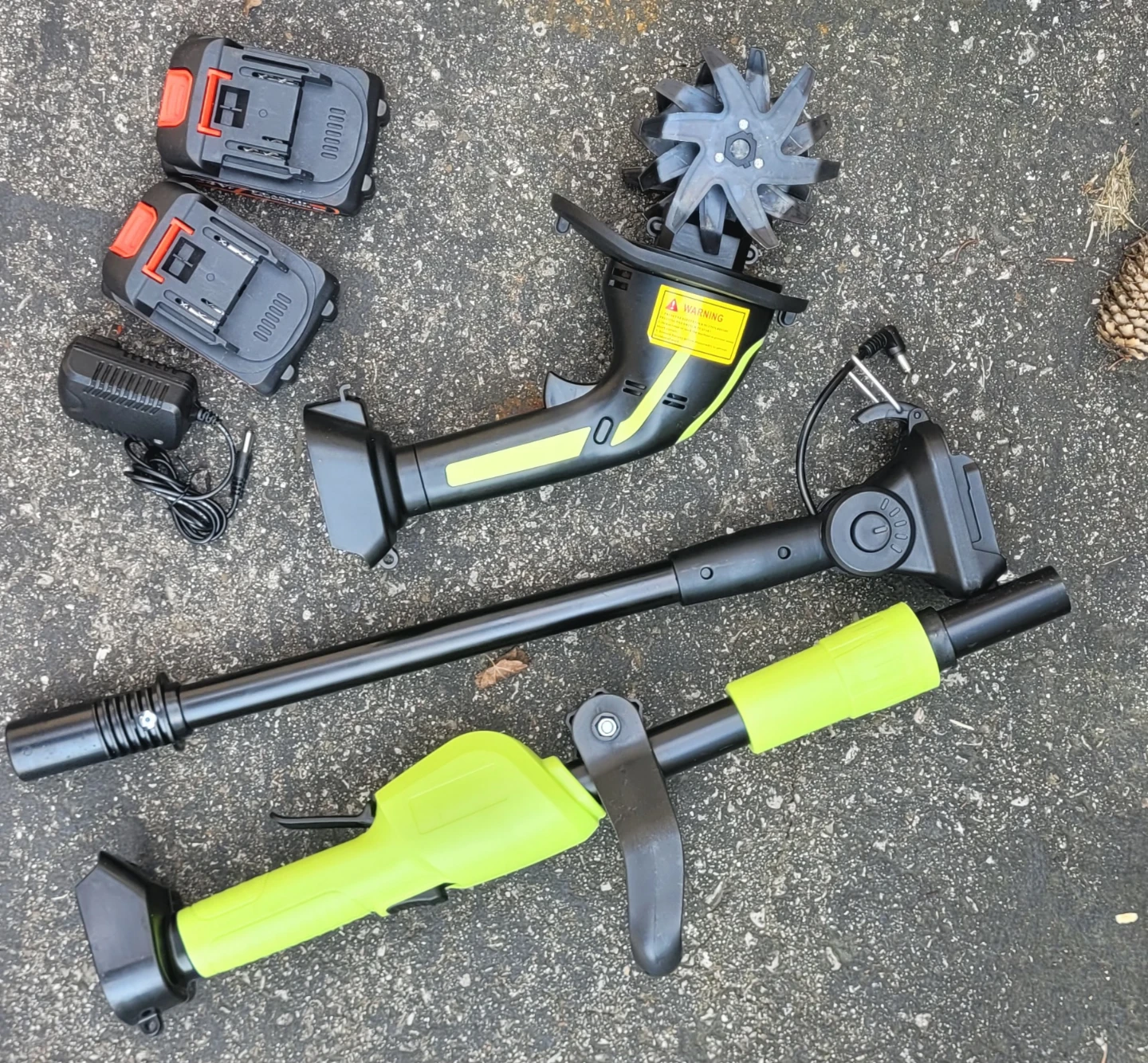 24V Cordless Garden Tiller with 2 Batteries and Charger - photo 5