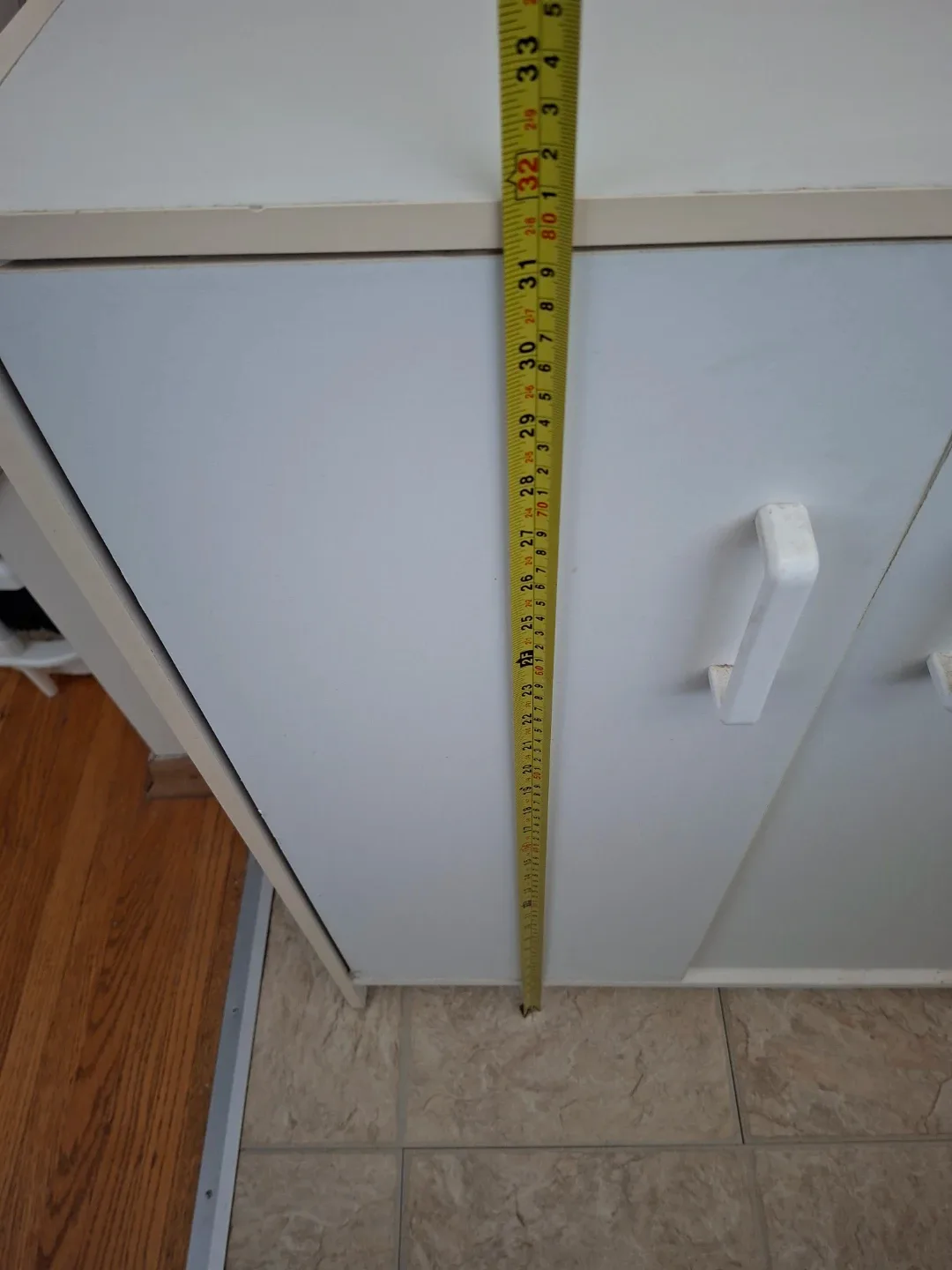 White Two-Door Storage Cabinet - photo 5