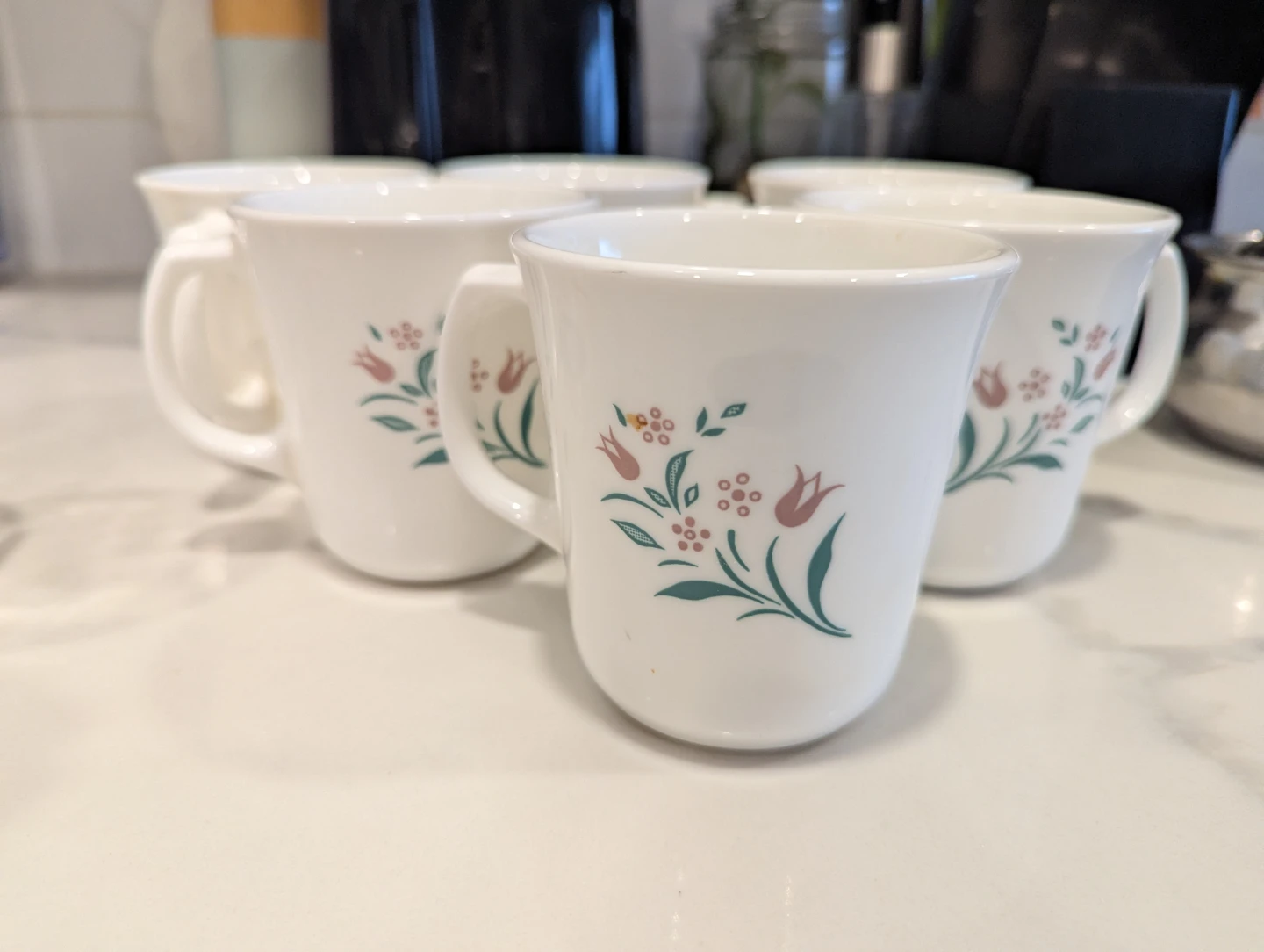 Corelle/Corning Mugs Set of 6 Floral - photo 2