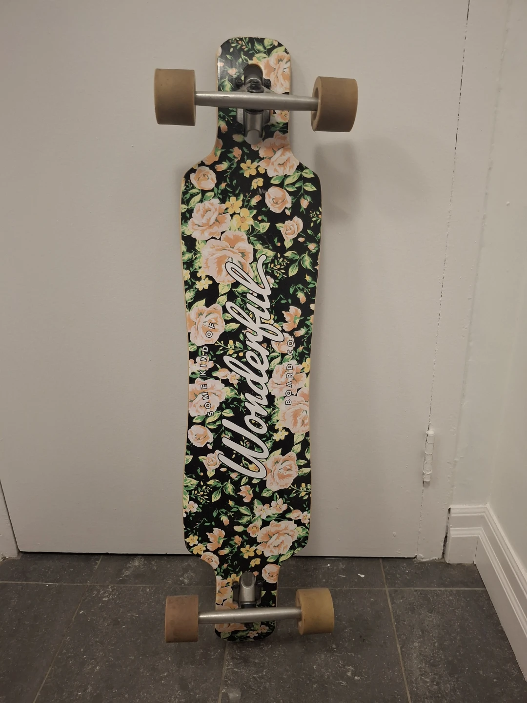 Longboard Skateboard, Floral Design, Wonderful