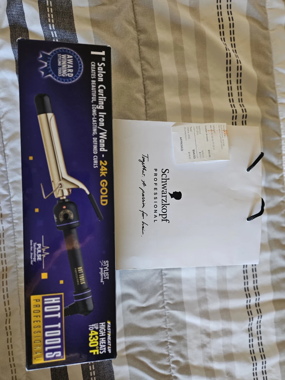 Hot Tools Professional 1" Salon Curling Iron/Wand - 24K Gold