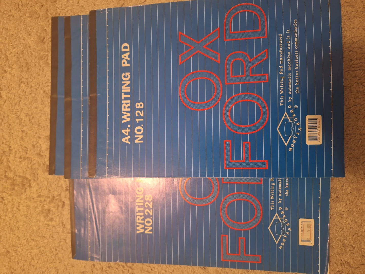 Mortarboard Writing Pad - $1 each