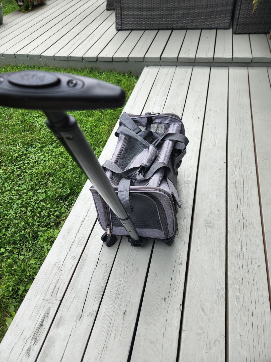 Grey Rolling Pet Carrier - photo 3