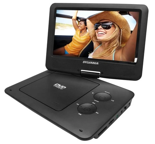 Sylvania SDVD9001 9" Portable DVD Player Swivel-screen Media CD