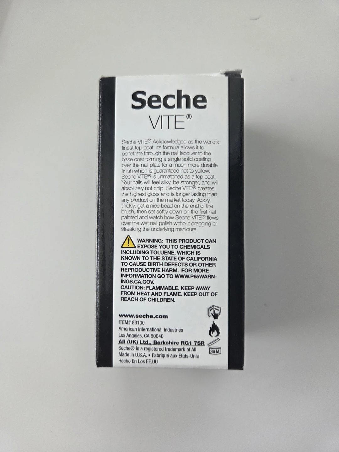 Seche VITE Dry Fast Top Coat Nail Polish 14 mL - photo 2