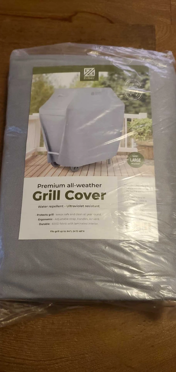 New Premium All-weather Grill Cover - Large