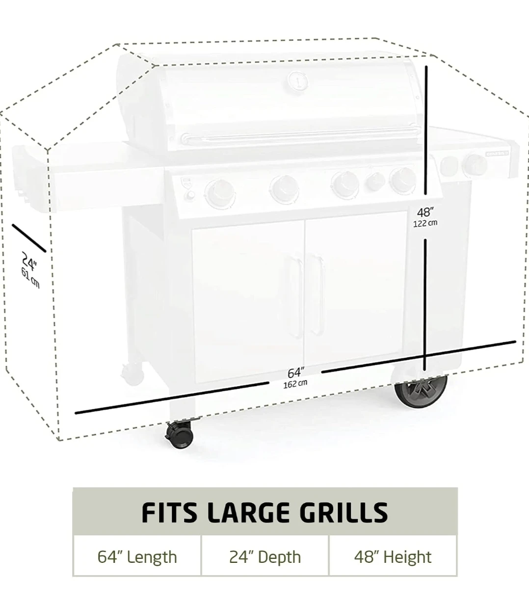 New Premium All-weather Grill Cover - Large - photo 3