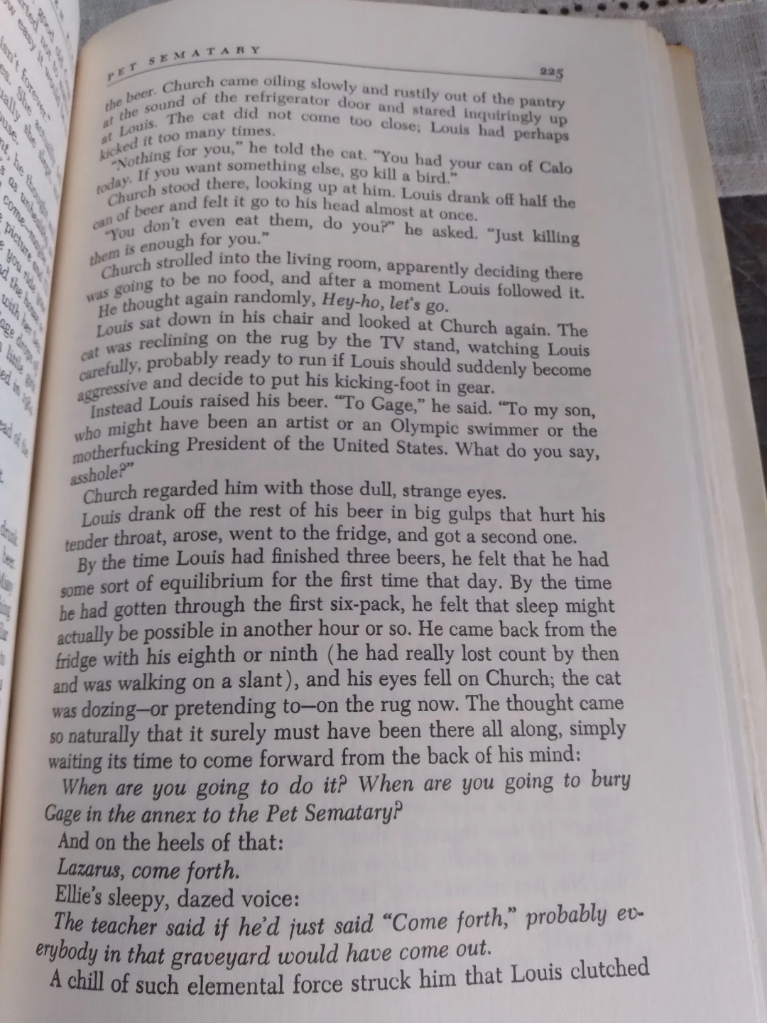 Stephen King Pet Sematary Book - photo 5