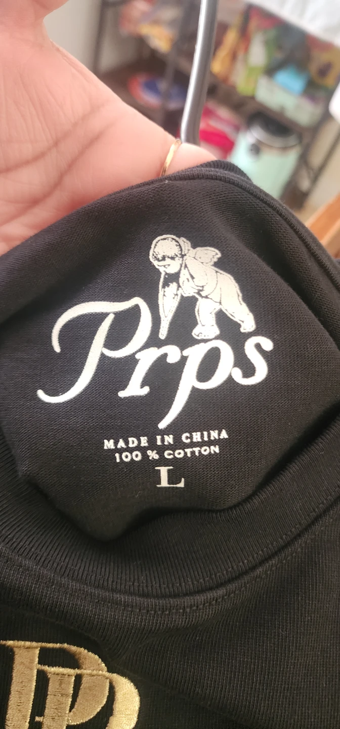 PRPS Men's Black graphic embroidered T-Shirt - photo 2
