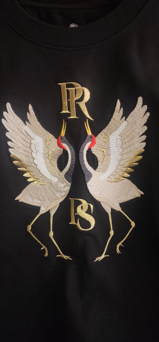 PRPS Men's Black graphic embroidered T-Shirt - photo 4