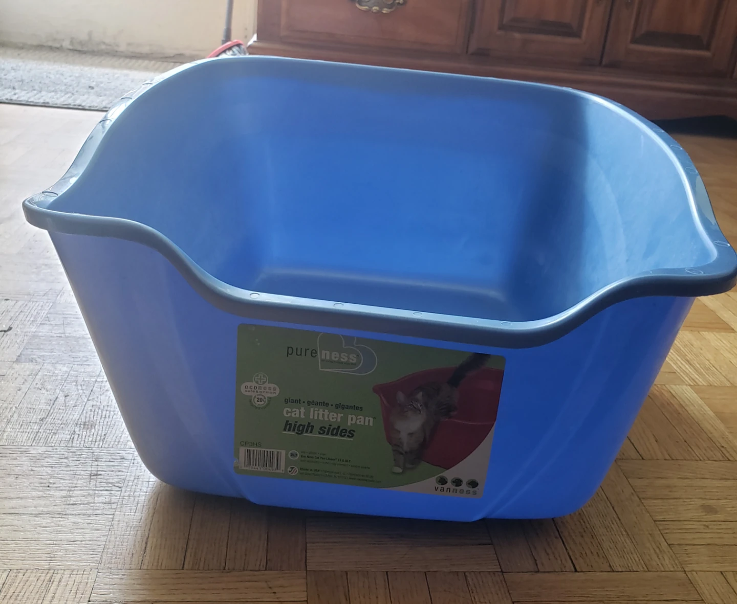 PureNess High Sides Cat Litter Pan