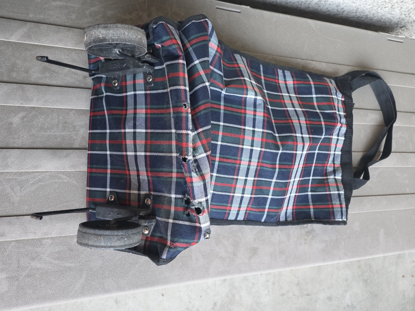 Tartan Shopping Trolley Bag - photo 2