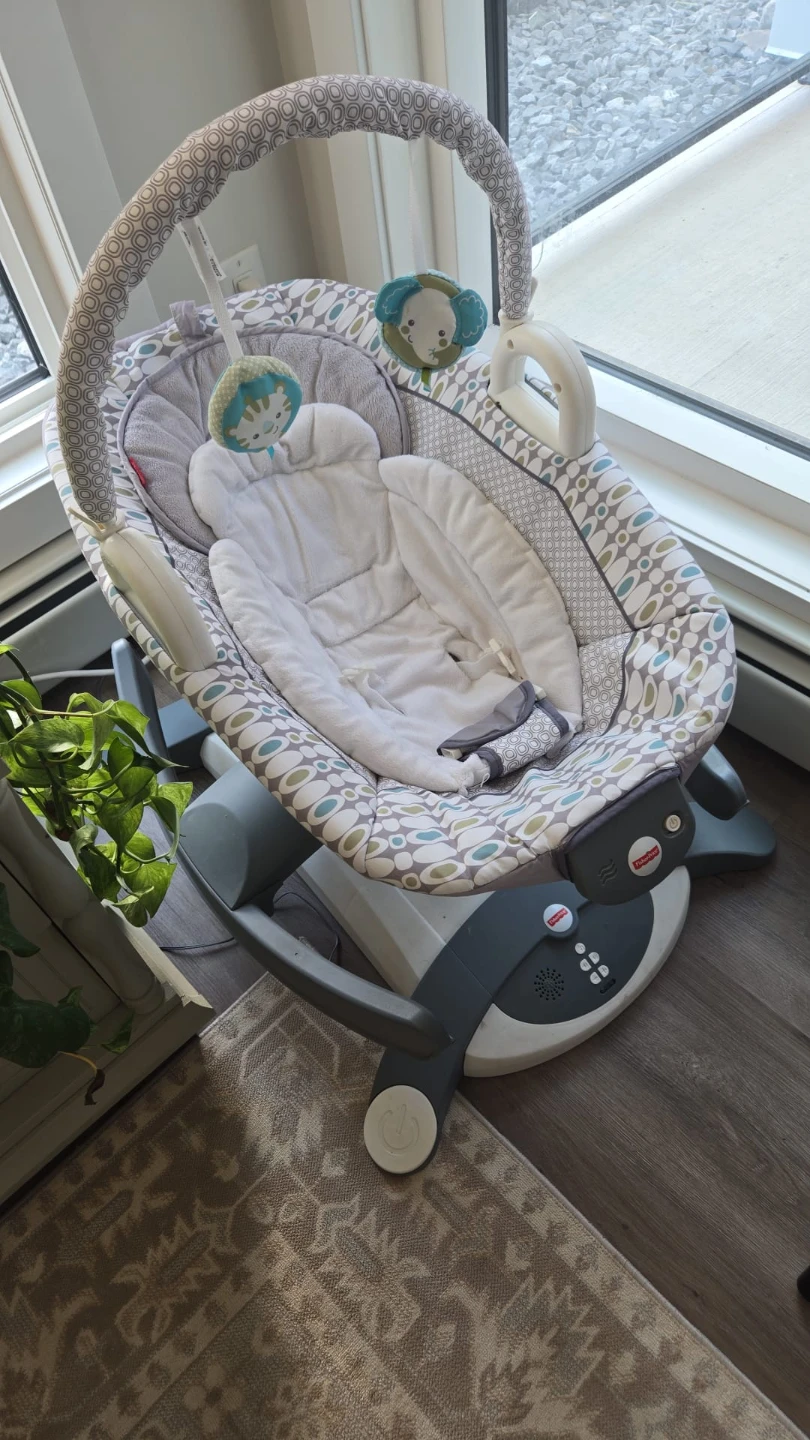 Fisher-Price Glide Soother Baby Chair – Gently Used - photo 2
