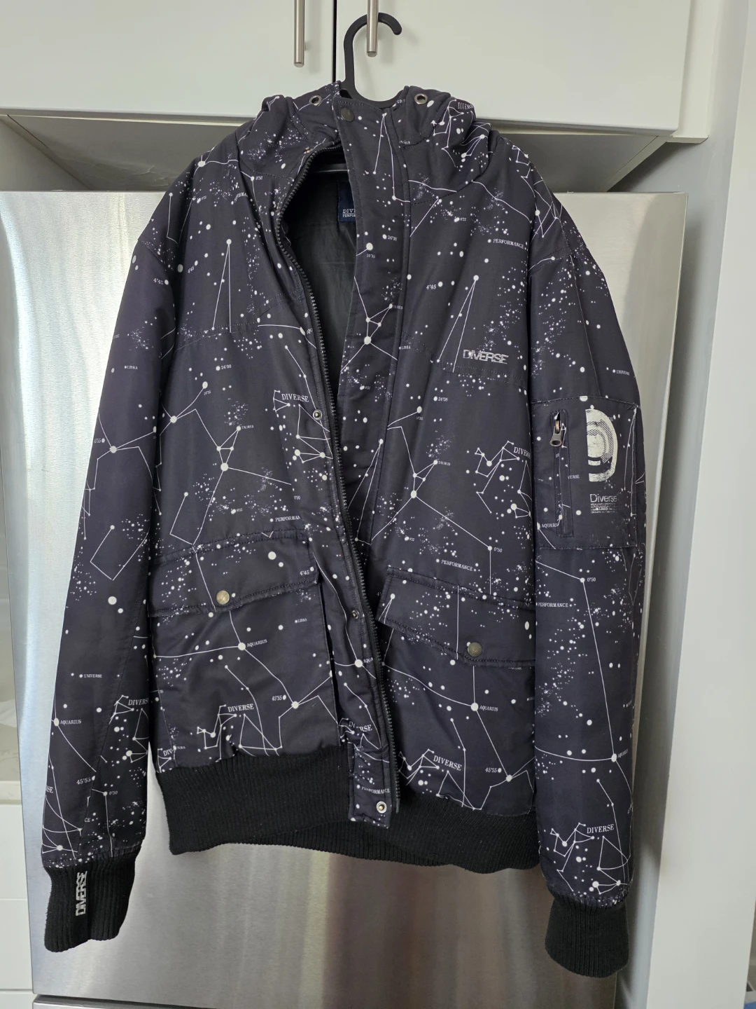 Diverse Performance Bomber Jacket - Constellation Print